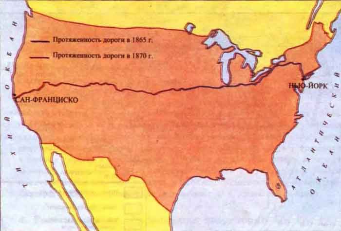 Железная дорога сша карта